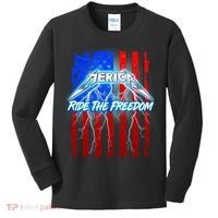 Metal Merica Ride The Freedom Kids Long Sleeve Shirt thumb 0