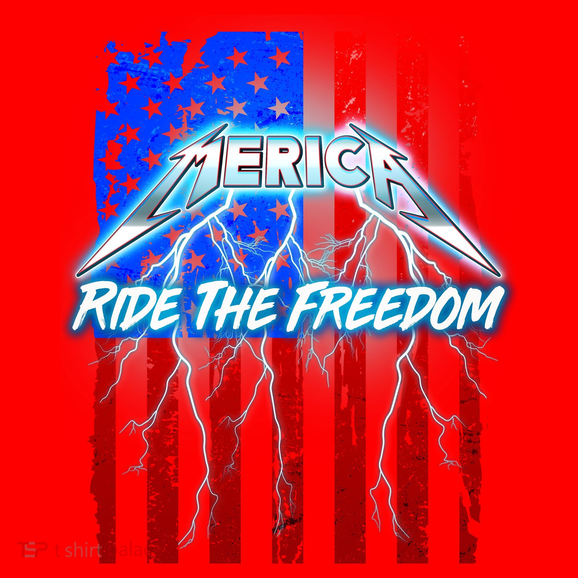 Metal Merica Ride The Freedom Santa Hat