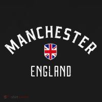 Manchester England United Kingdom British Flag Vintage T-Shirt thumb 7