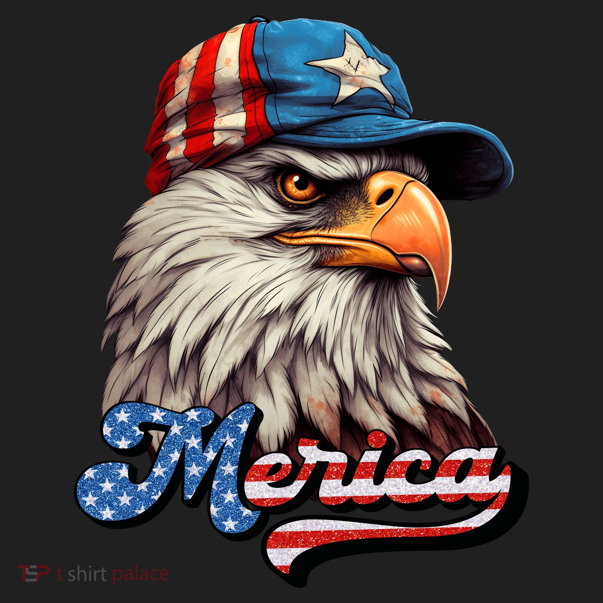 Merica Eagle USA Eagle 4th Of July Patriotic Funny Bald Eagle Women's Sweatshirt
