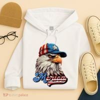 Merica Eagle USA Eagle 4th Of July Patriotic Funny Bald Eagle Hoodie thumb 4