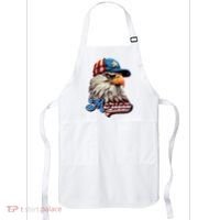 Merica Eagle USA Eagle 4th Of July Patriotic Funny Bald Eagle Apron thumb 0