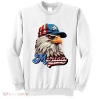Merica Eagle USA Eagle 4th Of July Patriotic Funny Bald Eagle Sweatshirt thumb 0