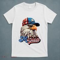 Merica Eagle USA Eagle 4th Of July Patriotic Funny Bald Eagle T-Shirt thumb 5