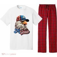 Merica Eagle USA Eagle 4th Of July Patriotic Funny Bald Eagle Pajama Set thumb 0