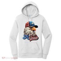 Merica Eagle USA Eagle 4th Of July Patriotic Funny Bald Eagle Women's Hoodie thumb 0