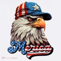 Merica Eagle USA Eagle 4th Of July Patriotic Funny Bald Eagle Women's Hoodie thumb 2