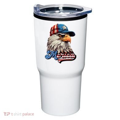 Merica Eagle USA Eagle 4th Of July Patriotic Funny Bald Eagle Tumbler