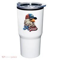 Merica Eagle USA Eagle 4th Of July Patriotic Funny Bald Eagle Tumbler thumb 0