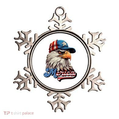 Merica Eagle USA Eagle 4th Of July Patriotic Funny Bald Eagle Ornament