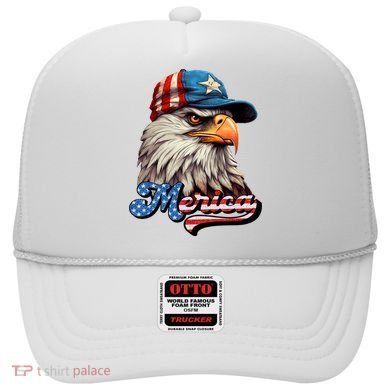 Merica Eagle USA Eagle 4th Of July Patriotic Funny Bald Eagle Hat