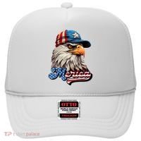 Merica Eagle USA Eagle 4th Of July Patriotic Funny Bald Eagle Hat thumb 0