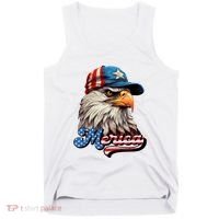 Merica Eagle USA Eagle 4th Of July Patriotic Funny Bald Eagle Tank Top thumb 0
