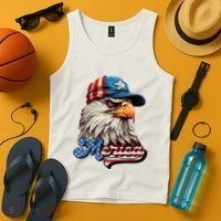 Merica Eagle USA Eagle 4th Of July Patriotic Funny Bald Eagle Tank Top thumb 4