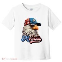 Merica Eagle USA Eagle 4th Of July Patriotic Funny Bald Eagle Toddler T-Shirt thumb 0