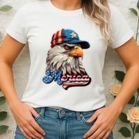 Merica Eagle USA Eagle 4th Of July Patriotic Funny Bald Eagle Women's T-Shirt thumb 2
