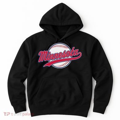 Minnesota Ee Vintage Baseball Hrowback Retro Design Hoodie