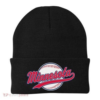 Minnesota Ee Vintage Baseball Hrowback Retro Design Beanie
