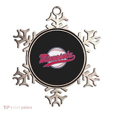 Minnesota Ee Vintage Baseball Hrowback Retro Design Ornament