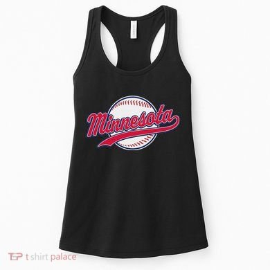 Minnesota Ee Vintage Baseball Hrowback Retro Design Women's Tank Top