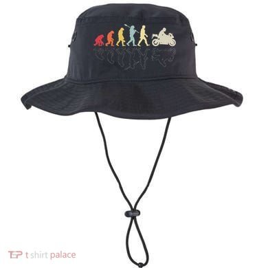 Motorcycle Evolution Vintage Superbike Biker Motorcyclist Bucket Hat