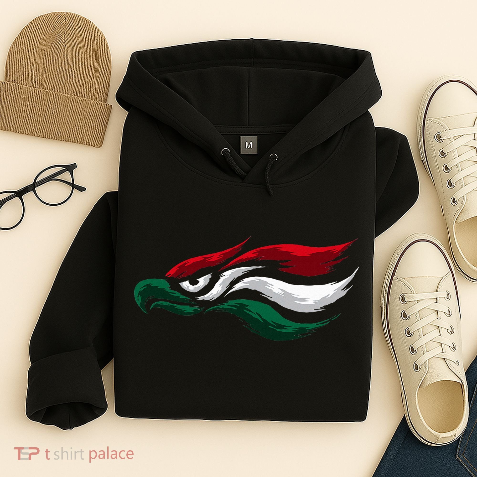 Mexican Eagle With Mexico Flag Hecho En Mexico Hoodie