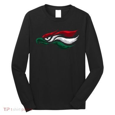 Mexican Eagle With Mexico Flag Hecho En Mexico Long Sleeve Shirt