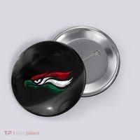 Mexican Eagle With Mexico Flag Hecho En Mexico Button thumb 0