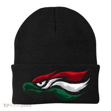 Mexican Eagle With Mexico Flag Hecho En Mexico Beanie