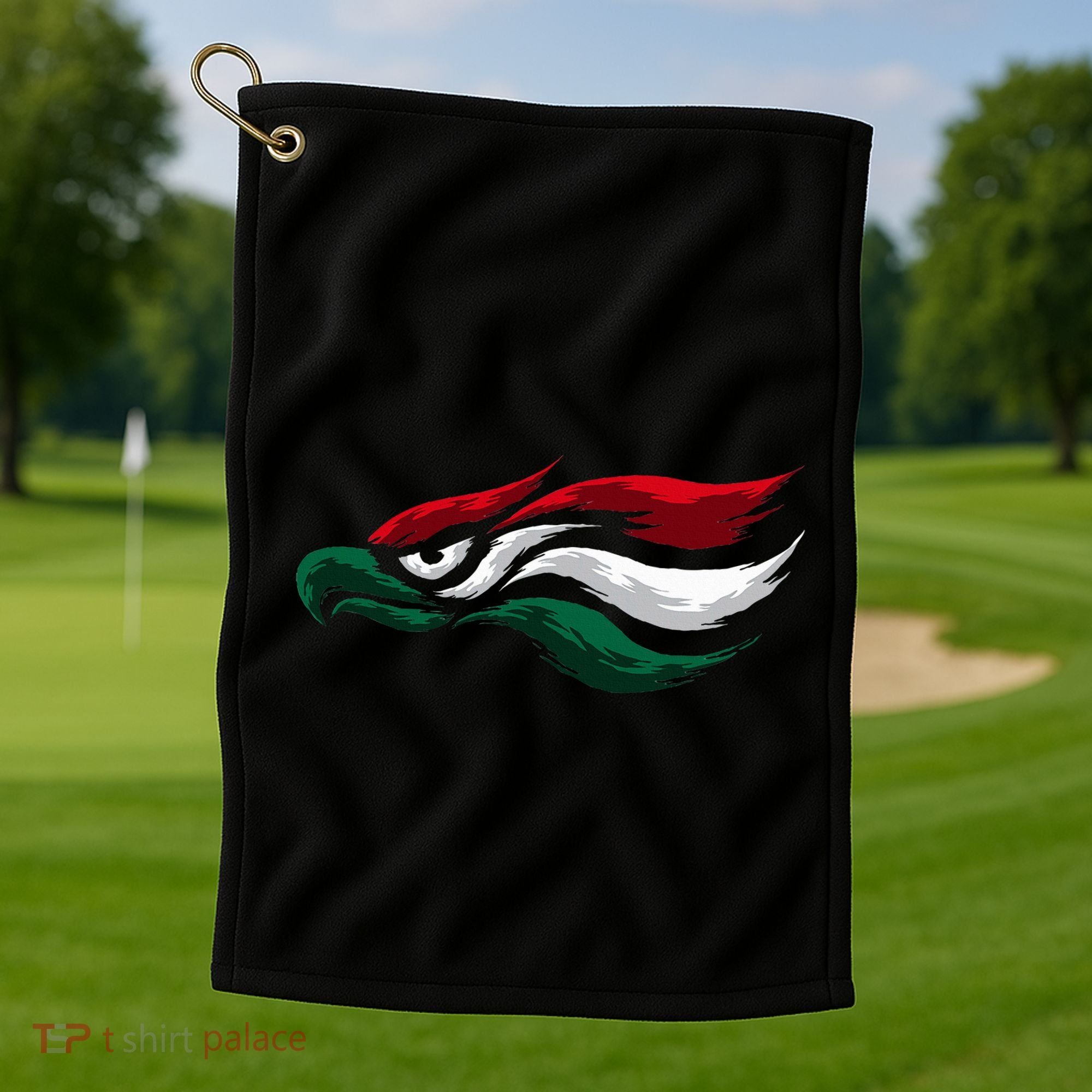 Mexican Eagle With Mexico Flag Hecho En Mexico Golf Towel