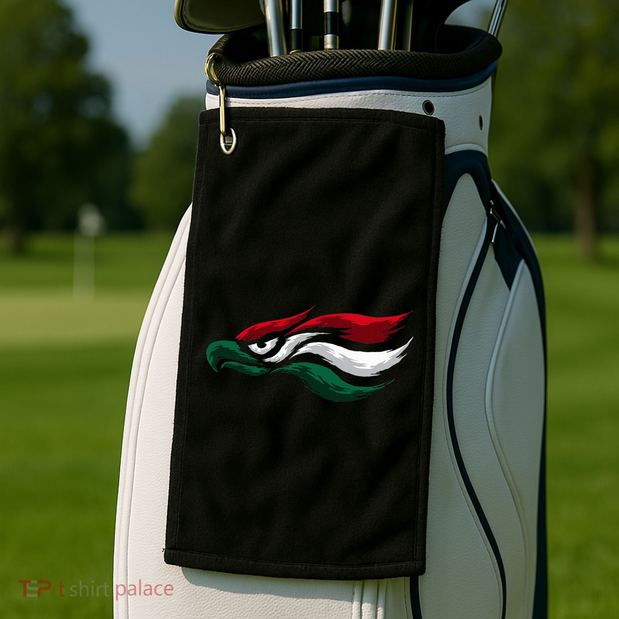Mexican Eagle With Mexico Flag Hecho En Mexico Golf Towel