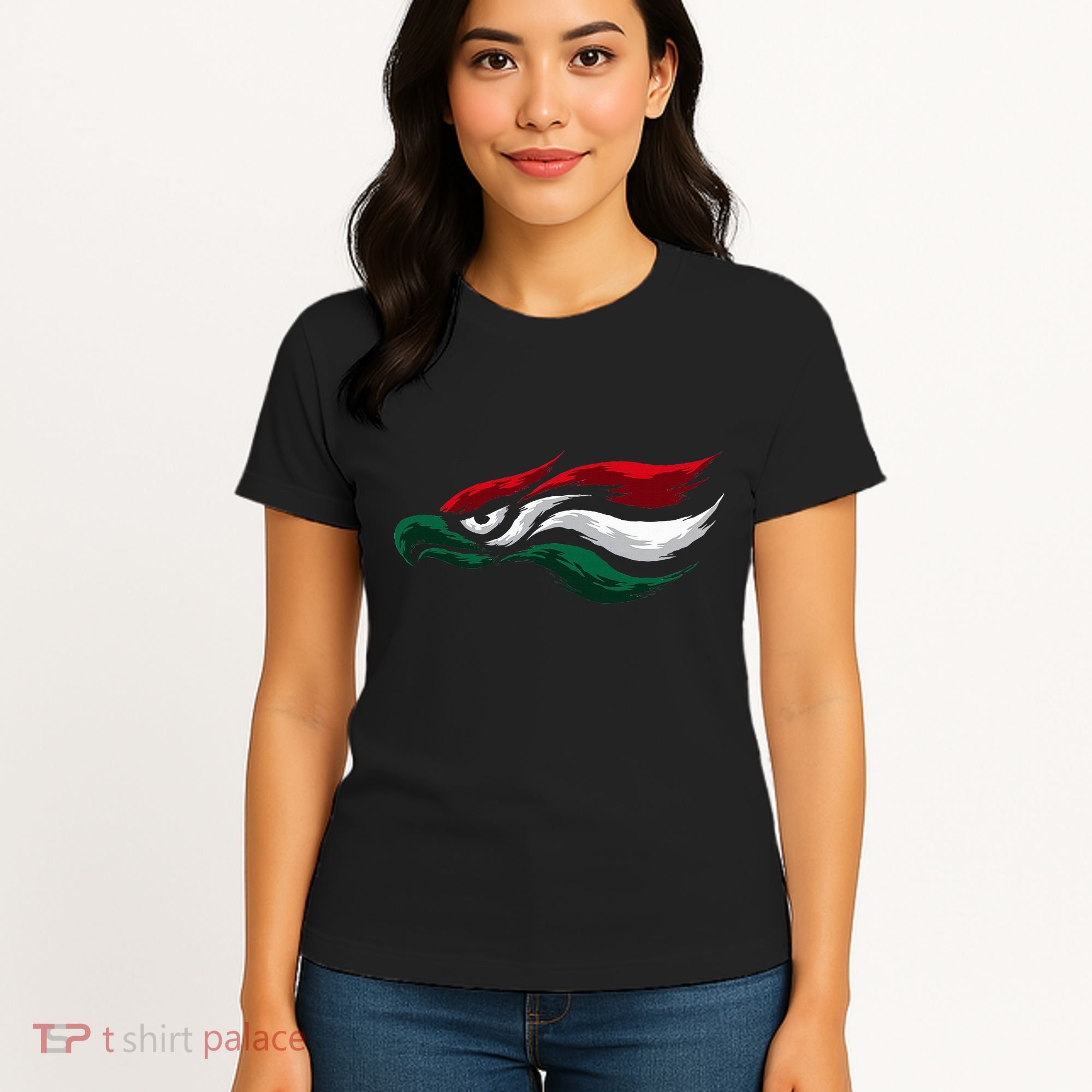 Mexican Eagle With Mexico Flag Hecho En Mexico Women's T-Shirt
