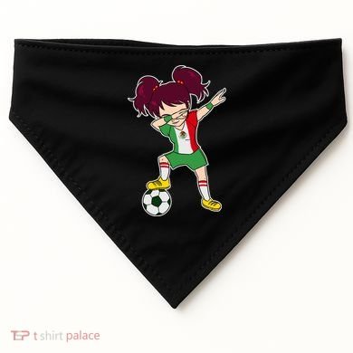 Mexican Dabbing Soccer Gril Mexico USA-Made Doggie Bandana