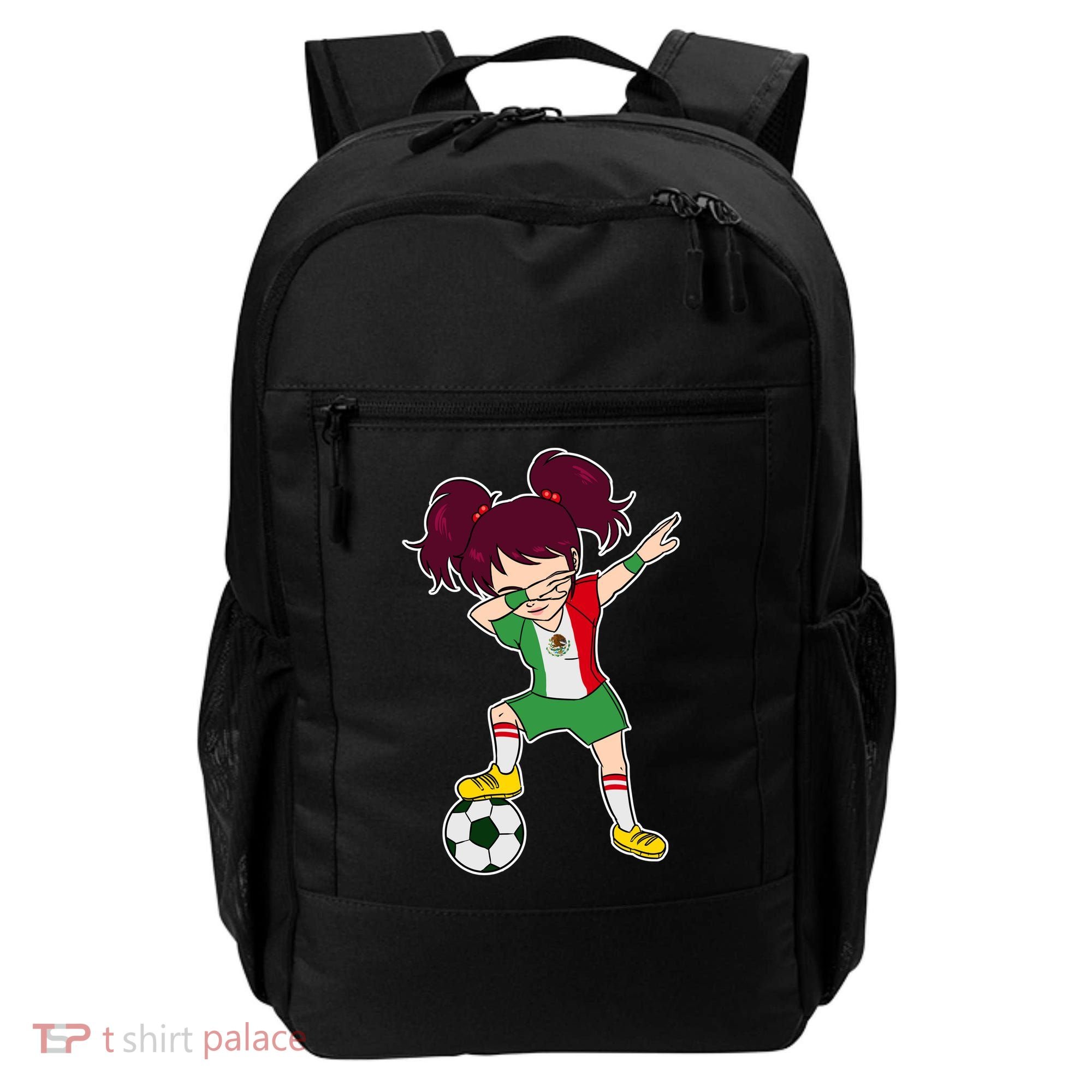 Mexican Dabbing Soccer Gril Mexico Backpack