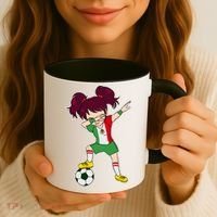 Mexican Dabbing Soccer Gril Mexico Coffee Mug thumb 3