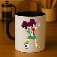 Mexican Dabbing Soccer Gril Mexico Coffee Mug thumb 4