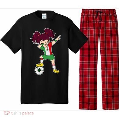 Mexican Dabbing Soccer Gril Mexico Pajama Set