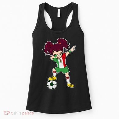 Mexican Dabbing Soccer Gril Mexico Women's Tank Top