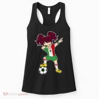Mexican Dabbing Soccer Gril Mexico Women's Tank Top thumb 0