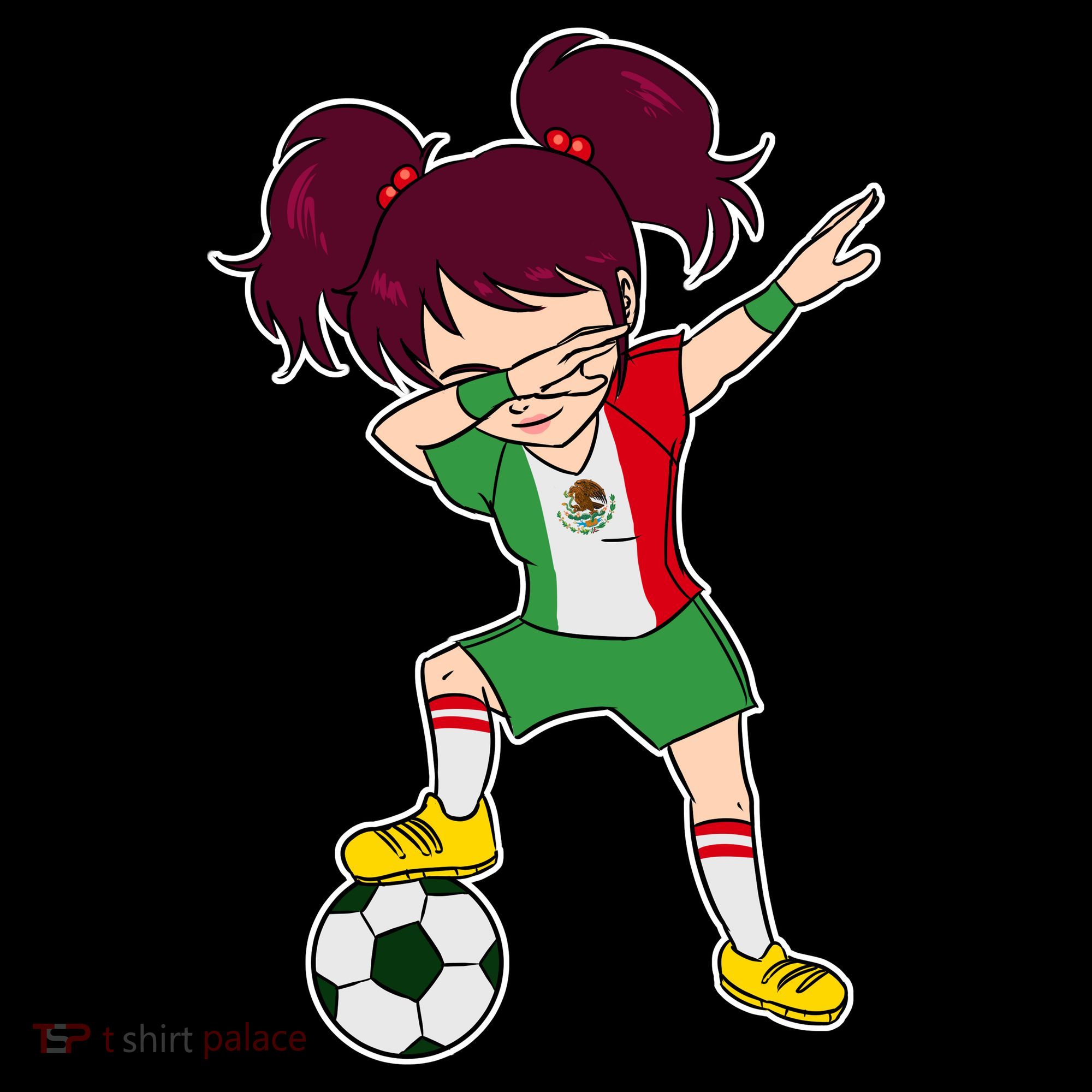 Mexican Dabbing Soccer Gril Mexico Women's Tank Top