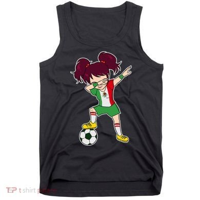 Mexican Dabbing Soccer Gril Mexico Tank Top