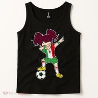 Mexican Dabbing Soccer Gril Mexico Tank Top thumb 2