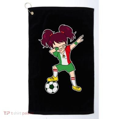 Mexican Dabbing Soccer Gril Mexico Golf Towel