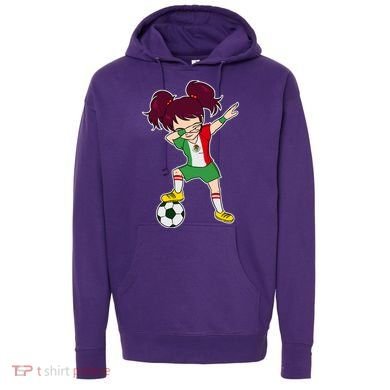 Mexican Dabbing Soccer Gril Mexico Hoodie