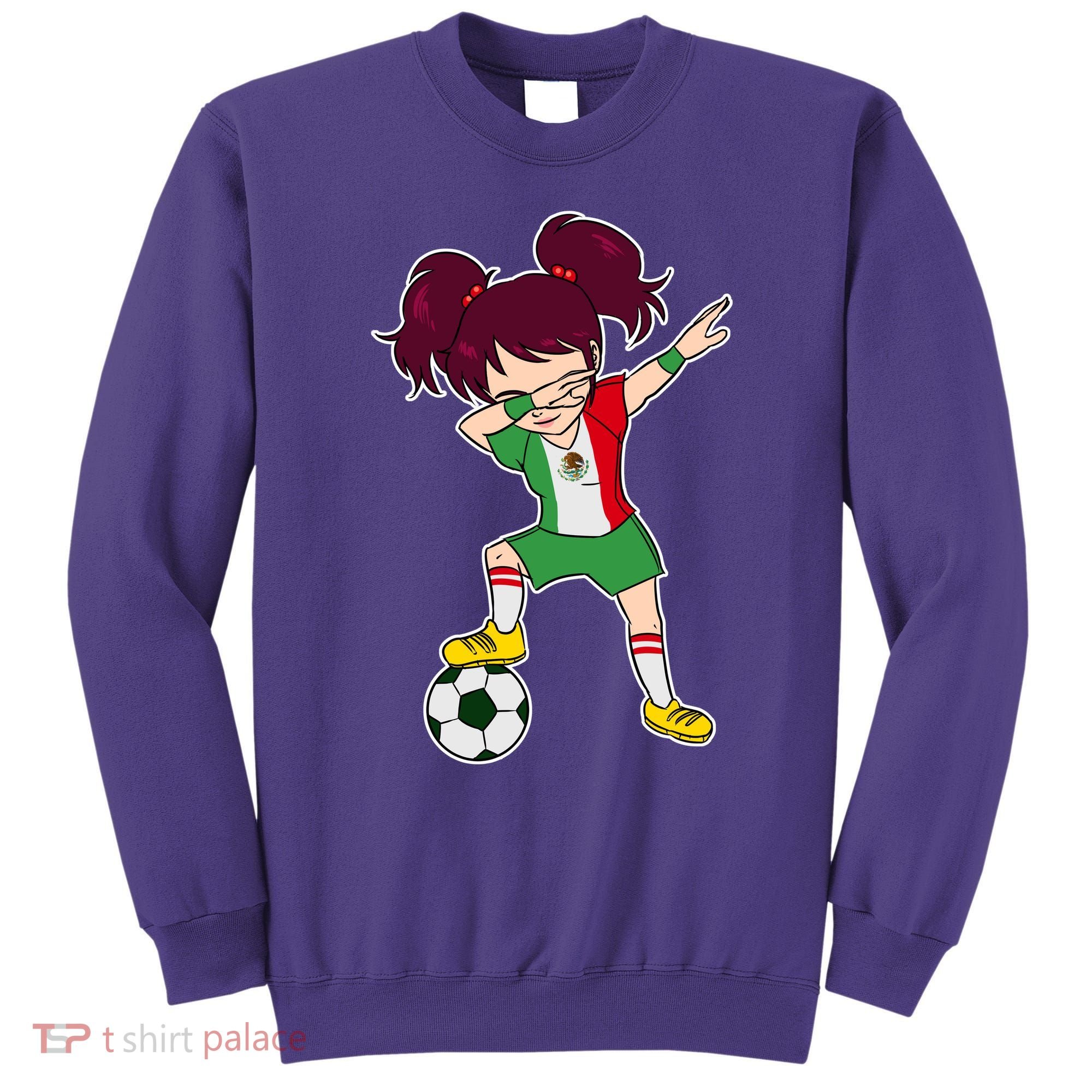 Mexican Dabbing Soccer Gril Mexico Sweatshirt