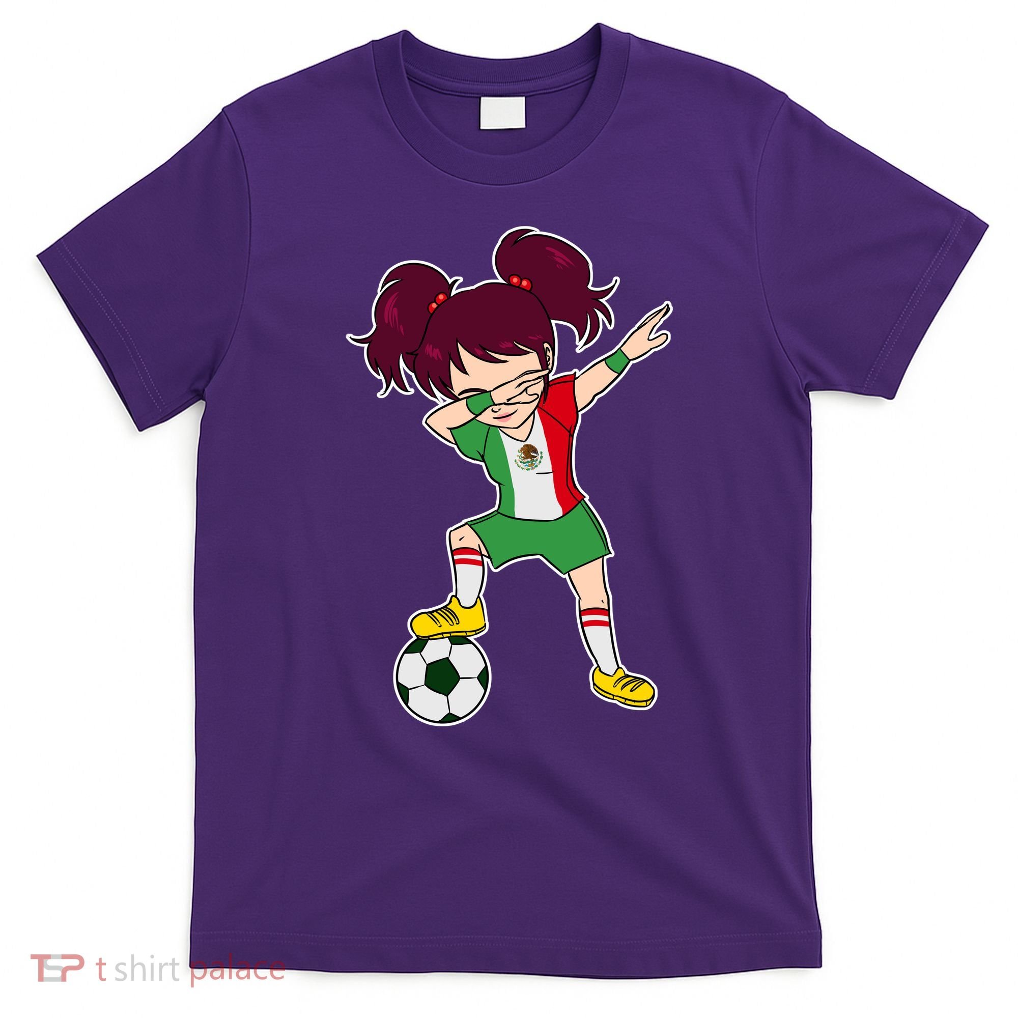 Mexican Dabbing Soccer Gril Mexico T-Shirt