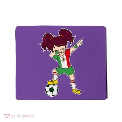 Mexican Dabbing Soccer Gril Mexico Mousepad