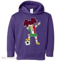 Mexican Dabbing Soccer Gril Mexico Toddler Hoodie thumb 0