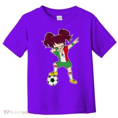 Mexican Dabbing Soccer Gril Mexico Toddler T-Shirt