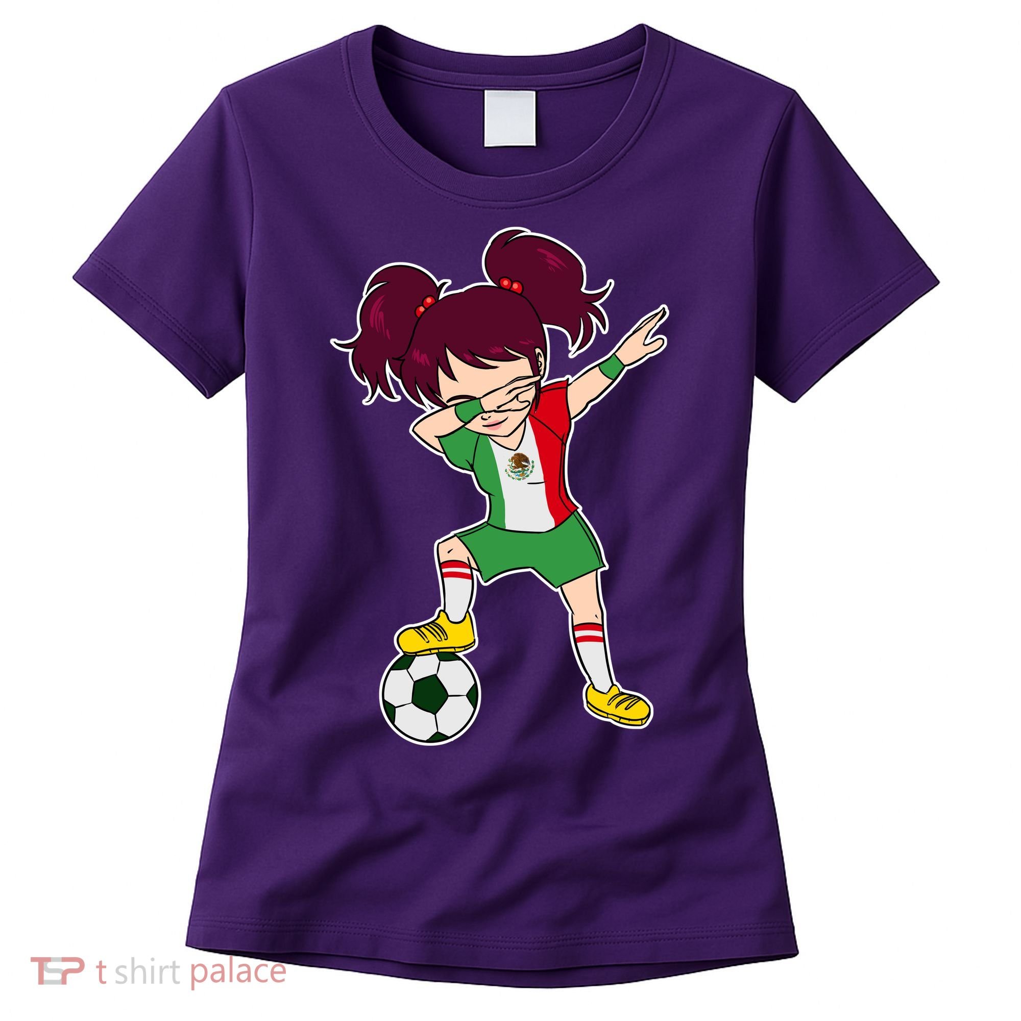 Mexican Dabbing Soccer Gril Mexico Women's T-Shirt